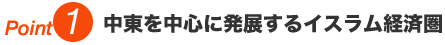 Point 1 中東を中心に発展するイスラム経済圏